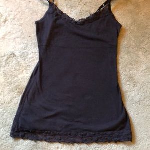 Black camisole for outer or intimate wear